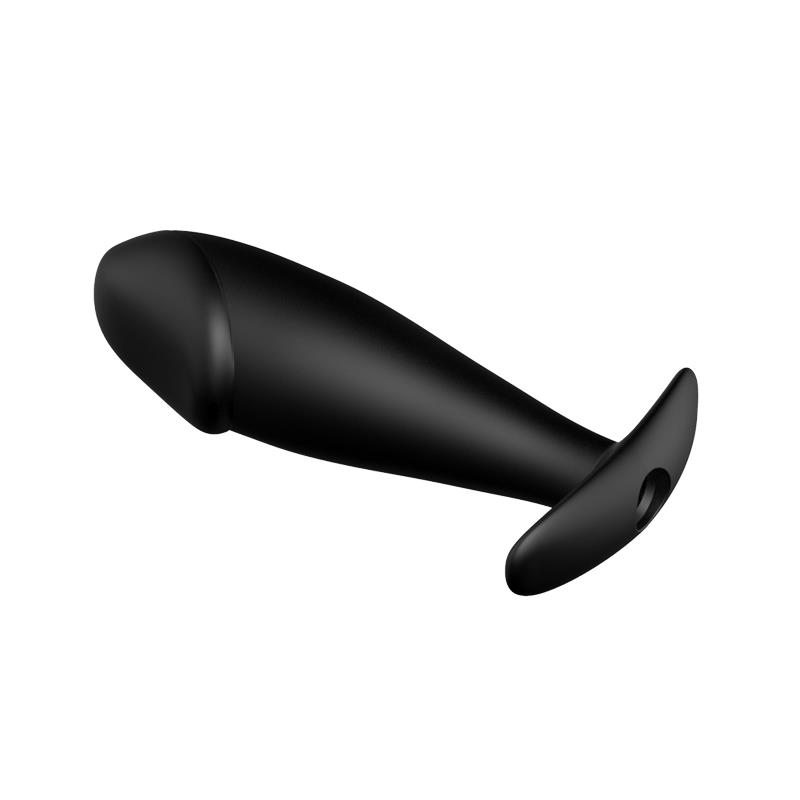 anal plug black with remote control 2