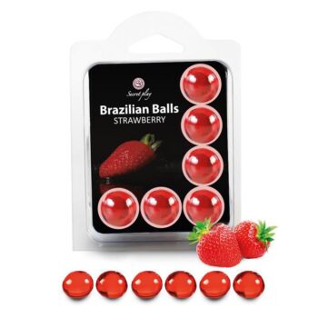 brazilian balls set 6 strawberry