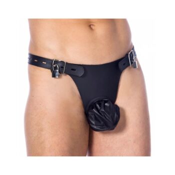 chastity belt with padlocks adjustable