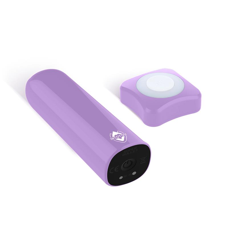 dhalia super vibrating bullet with remote control high powered usb purple 3