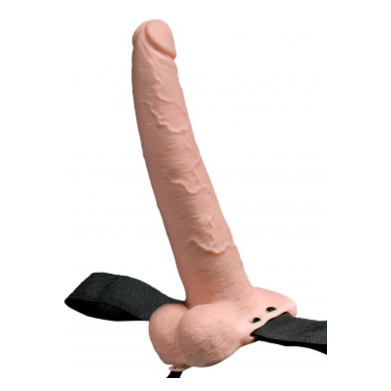 elastic strap on with 9 hollow dildo 10 functions usb flesh 1