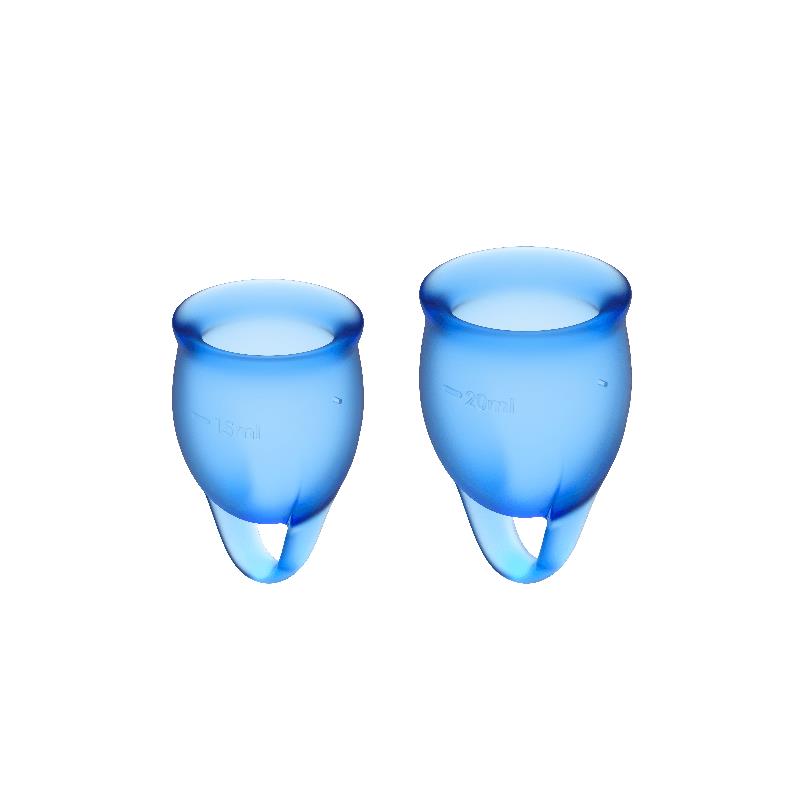 feel confident menstrual cup dark blue pack of 2