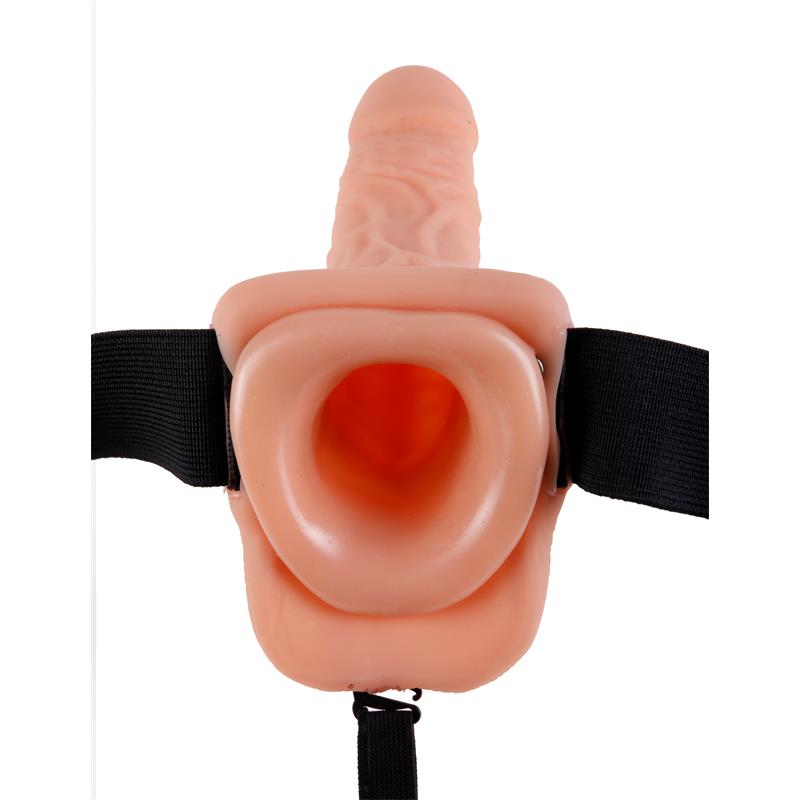 fetish fantasy series 177 cm vibrating hollow strap on flesh 3