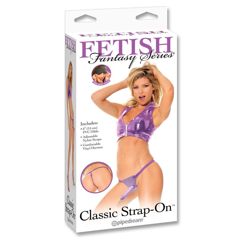 fetish fantasy series classic strap on and harness purple 1