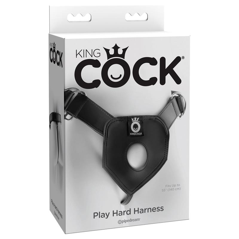 king cock play hard harness black 1