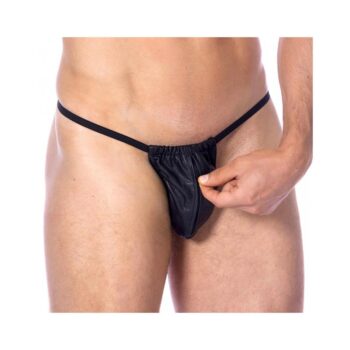 leather adjustable g string one size