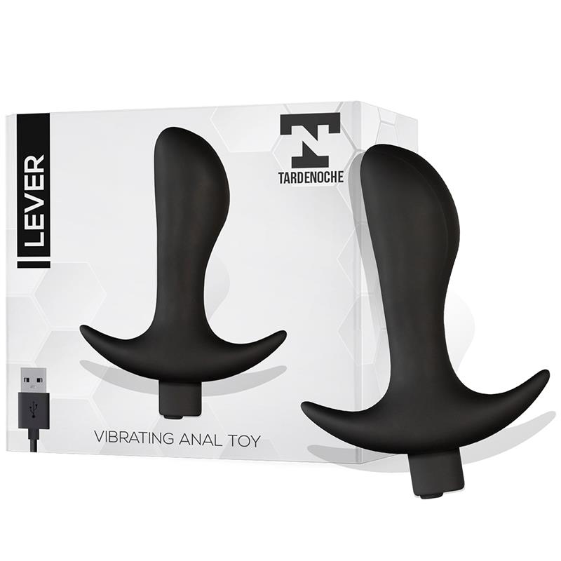 lever anal plug with vibration usb silicone