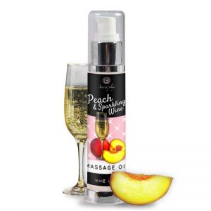 massage oil peach and sparkling wine
