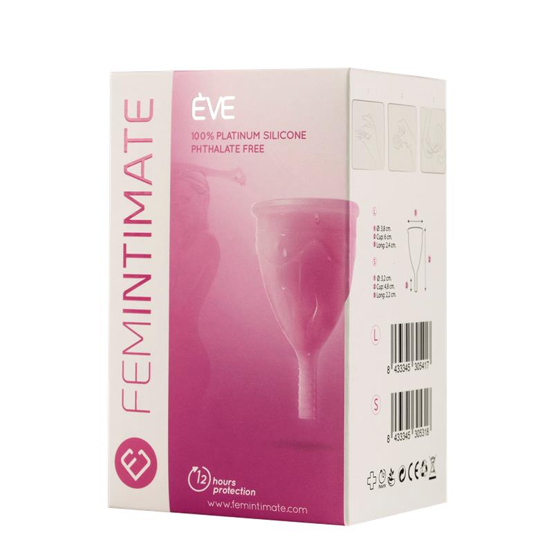 menstrual cup eve pink size s platinum silicone 1
