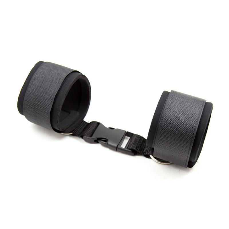 neoprene ankle cuffs with velcro black 1