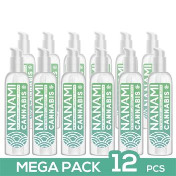 pack de 12 water based lubricant cannabis 150 ml
