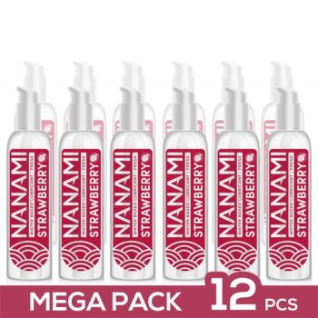 pack de 12 water based lubricant strawberry 150 ml
