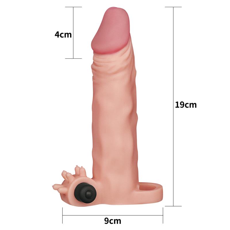 penis sleeve with vibration add 2 pleasure x tender flesh 10