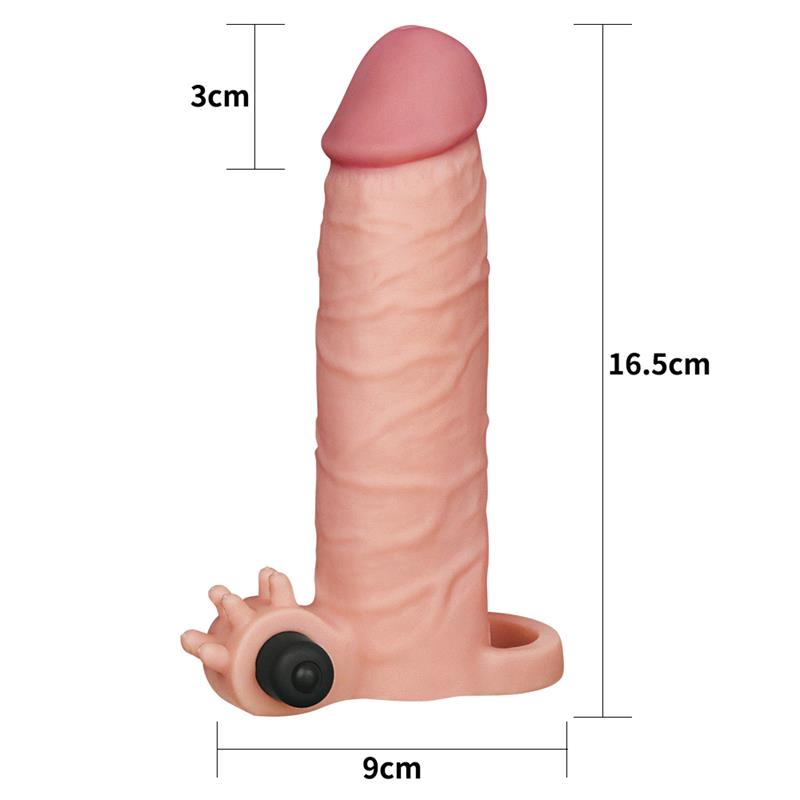 penis sleeve with vibration add 2 pleasure x tender flesh 5