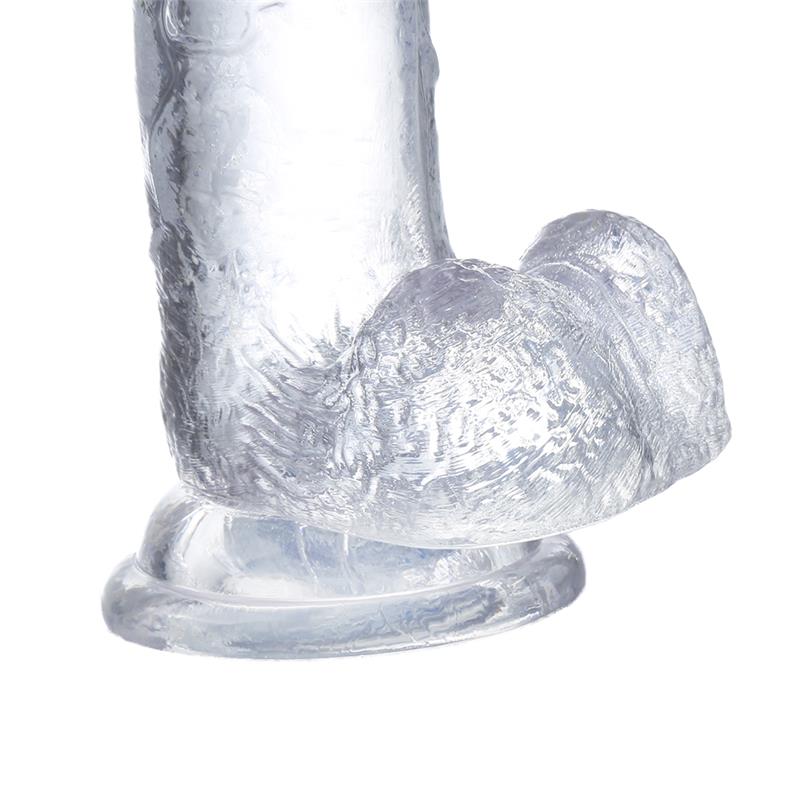 realistic dildo with testicles crystal material 155 cm 5
