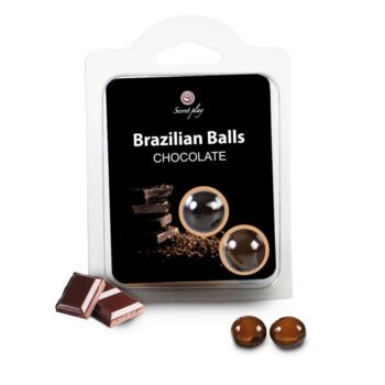 set 2 brazilian balls chocolate aroma
