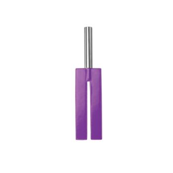 shots ouch whips and paddles leather slit paddle purple