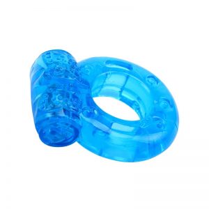 vibrating cock ring 18 cm blue