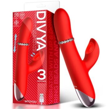 divya vibe with up and down internal ring beads and pulsation magnetic usb 4