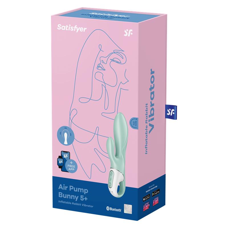 inflatable rabbit vibe air pump bunny 5 with app satisfyer connect 6
