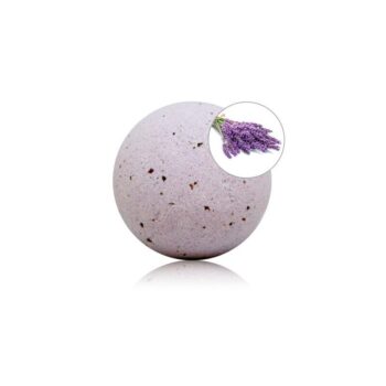 lavender aroma bath bomb with rose petals 140 gr