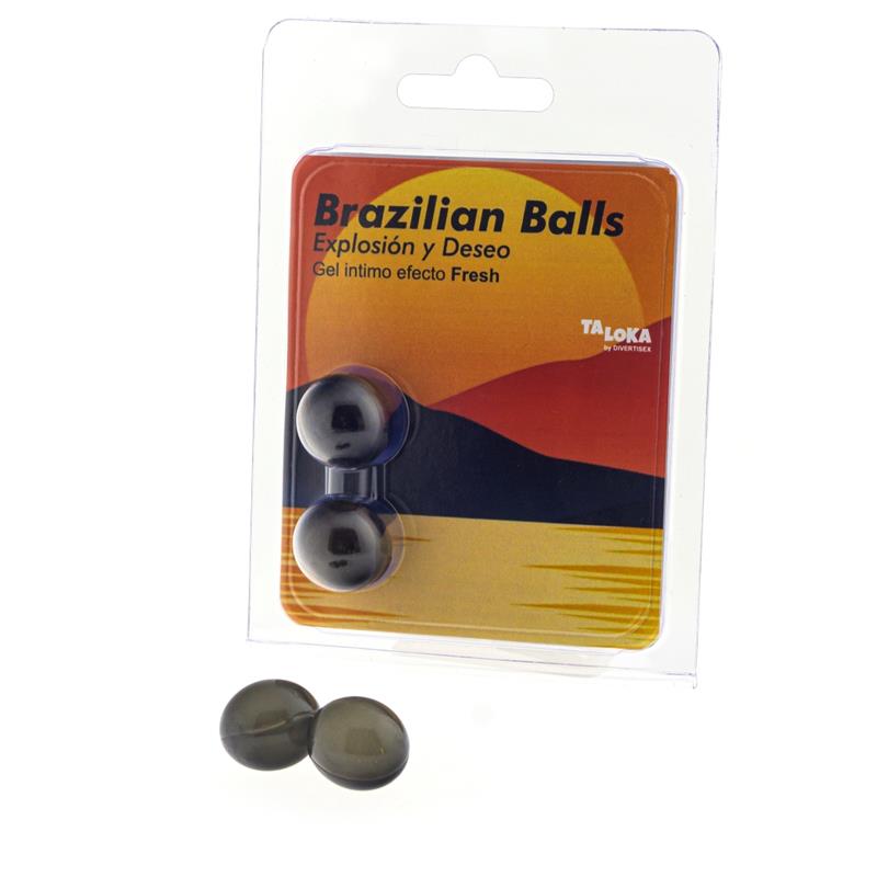 set 2 brazilian balls gel fresh effect