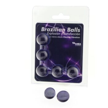 set 5 brazilian balls gel electric vibration effect