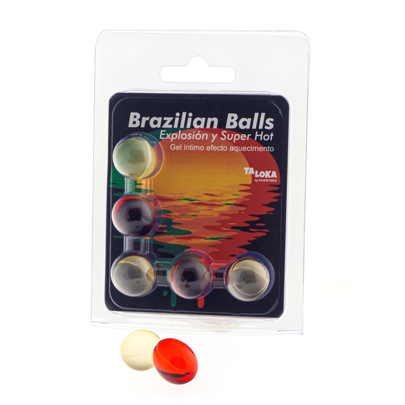 set 5 brazilian balls gel overheating effect