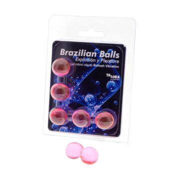 set 5 brazilian balls gel refresh vibration effect