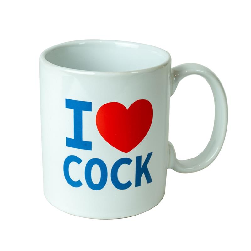 i love cock ceramic mug