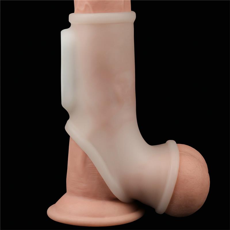 penis and testicles sleeve with vibration silk knights 2