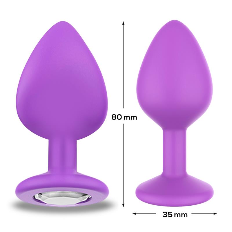 sparkly butt plug size m violet 2