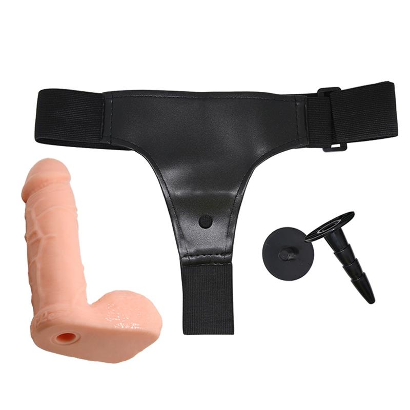 flaxy strap on harness with detachable and flexible dildo 2