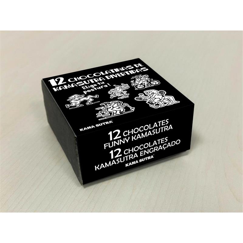 box of 12 kamasutra milk chocolate bars