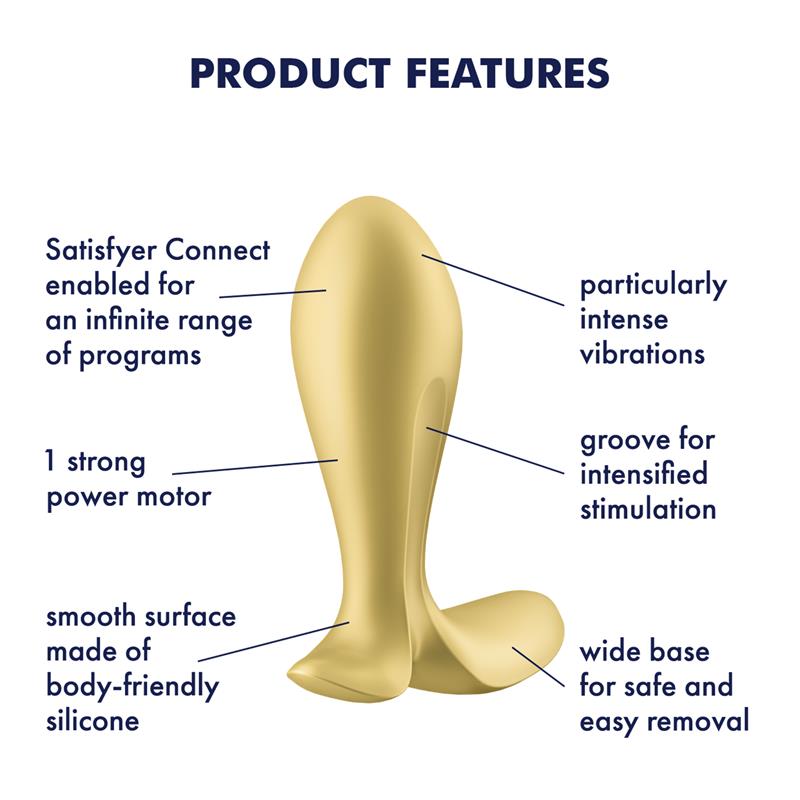 vibrating anal plug with app satisfyer connect intensity plug 5
