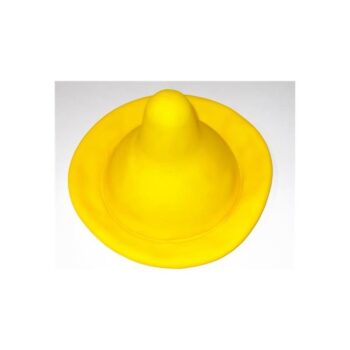yellow condom cap
