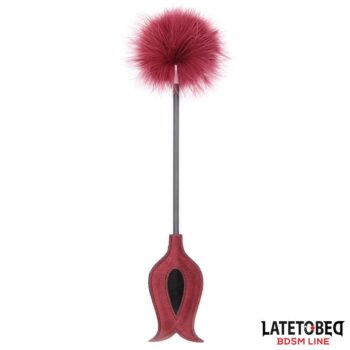 feather tickler and rose shape paddle
