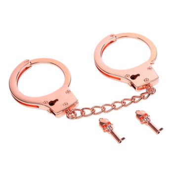 rose gold color cuffs skull keys